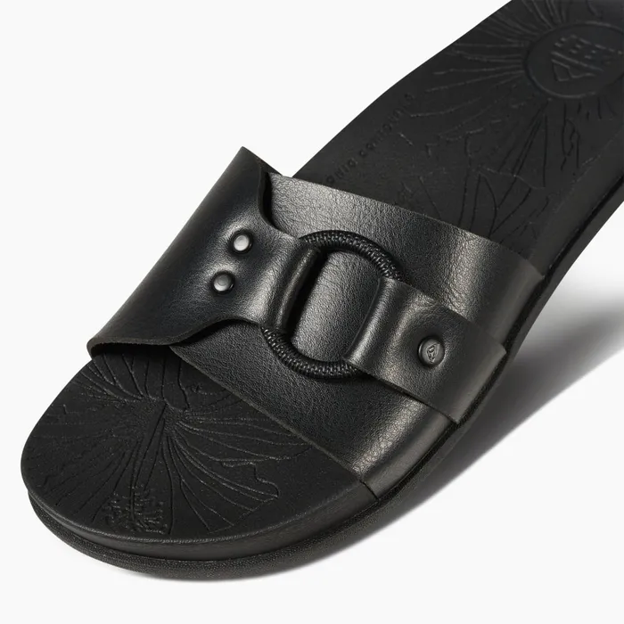Reef Cushion Soho Cruz Black Night Women Slides Reef Cushion Soho Cruz Black Night Women Slides