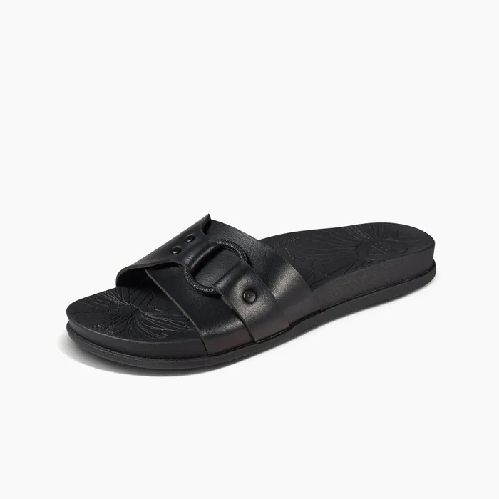 Reef Cushion Soho Cruz Black Night Women Slides Reef Cushion Soho Cruz Black Night Women Slides