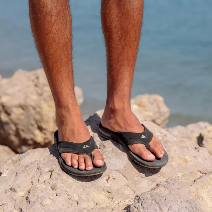 Reef Fanning Blacksilver Men Sandals Reef Fanning Blacksilver Men Sandals