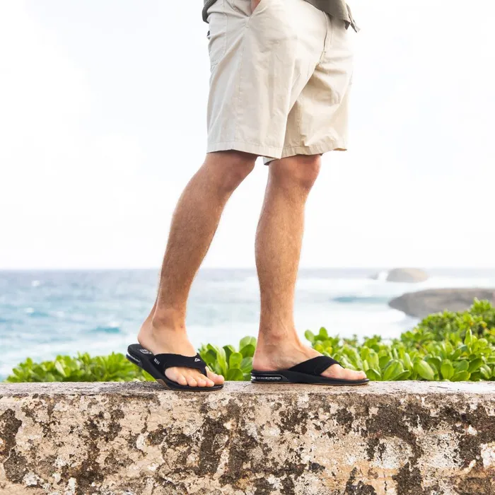 Reef Fanning Blacksilver Men Sandals Reef Fanning Blacksilver Men Sandals