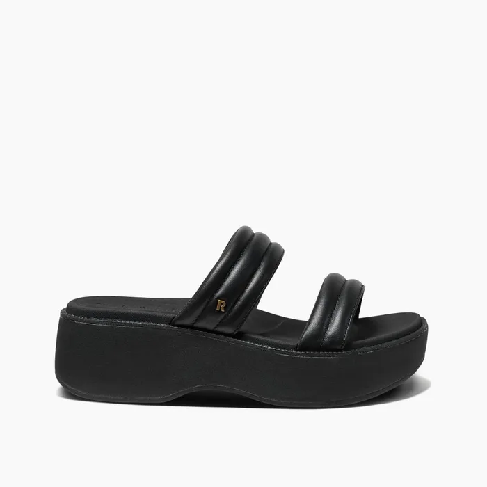 Reef Lofty Lux Hi Black Women Sandals