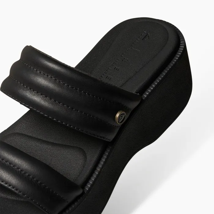 Reef Lofty Lux Hi Black Women Sandals Reef Lofty Lux Hi Black Women Sandals