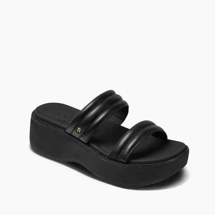 Reef Lofty Lux Hi Black Women Sandals Reef Lofty Lux Hi Black Women Sandals