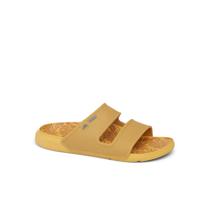 Reef Oasis Double Up Gold Tropics Men Slides Reef Oasis Double Up Gold Tropics Men Slides