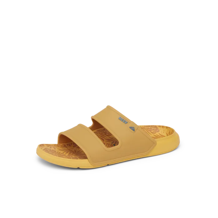 Reef Oasis Double Up Gold Tropics Men Slides Reef Oasis Double Up Gold Tropics Men Slides