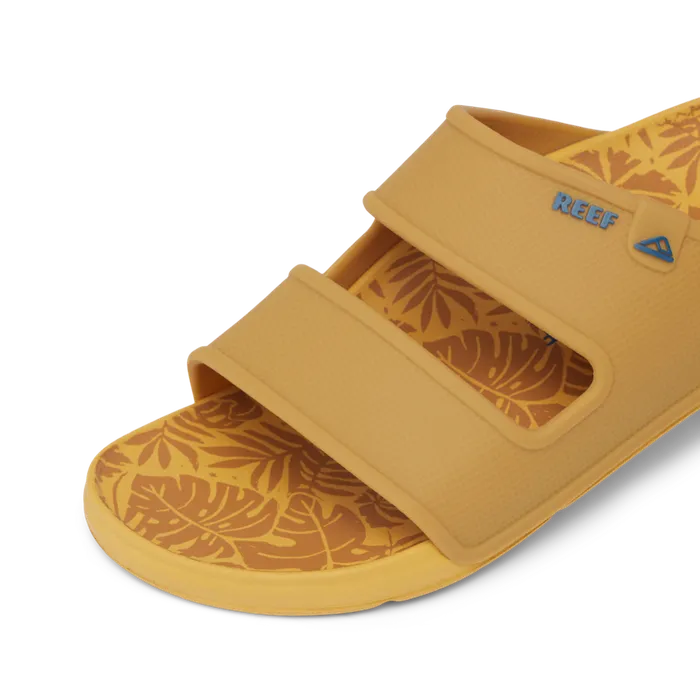 Reef Oasis Double Up Gold Tropics Men Slides Reef Oasis Double Up Gold Tropics Men Slides