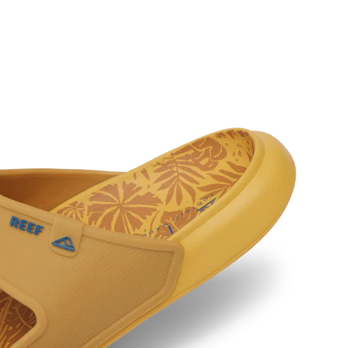 Reef Oasis Double Up Gold Tropics Men Slides Reef Oasis Double Up Gold Tropics Men Slides