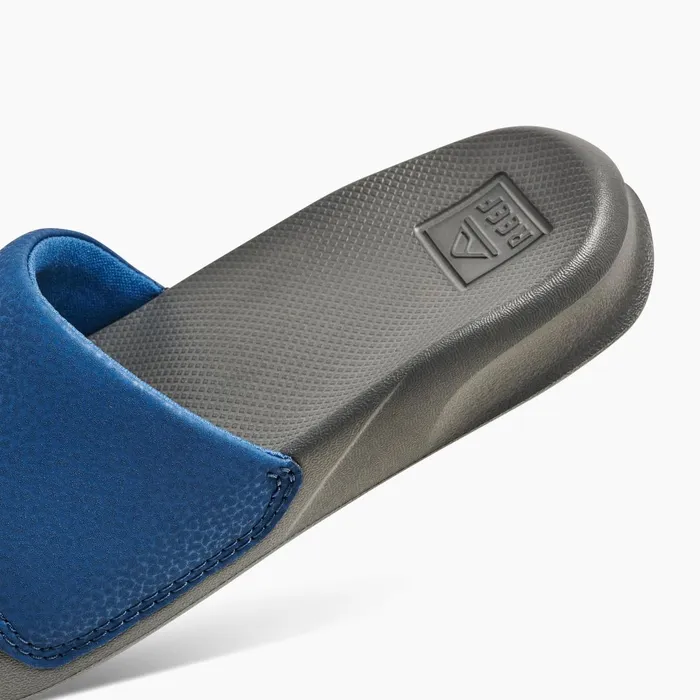 Reef One Slide Reef Greyblue Kids 58 Years Reef One Slide Reef Greyblue Kids 58 Years