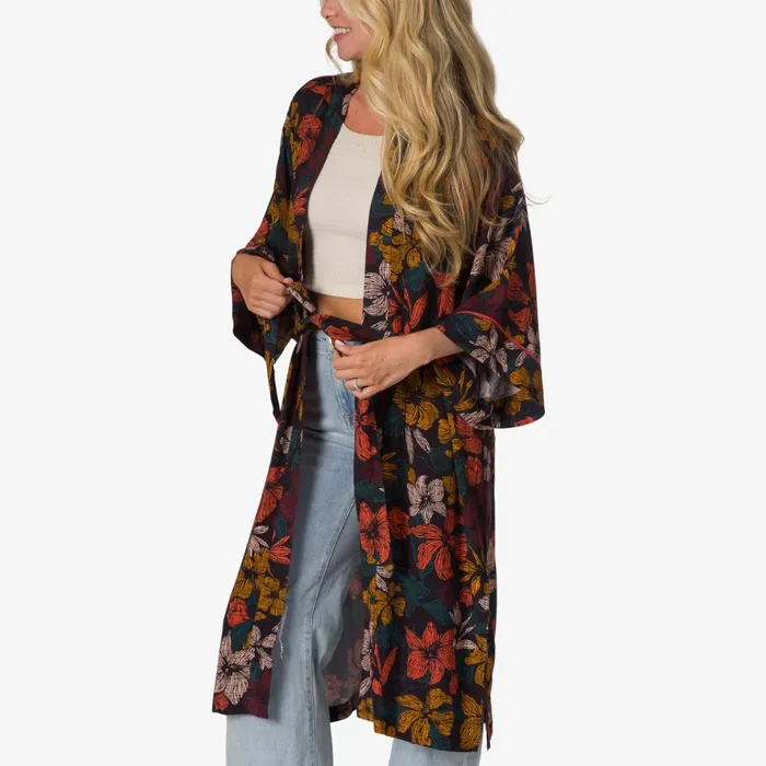 Reef Seaside Duster Seaside Caviar Women Tops