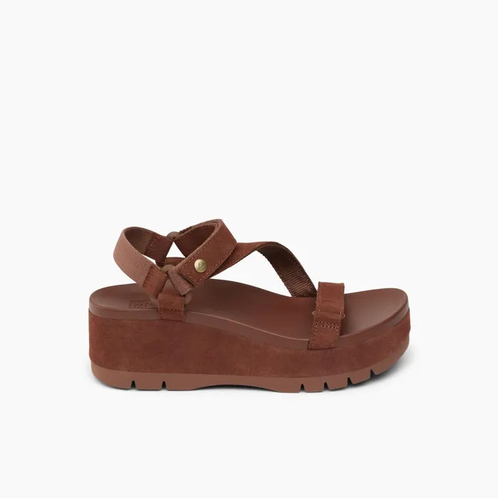 Reef Vista Higher Luna Cappuccino Suede Women Sandals