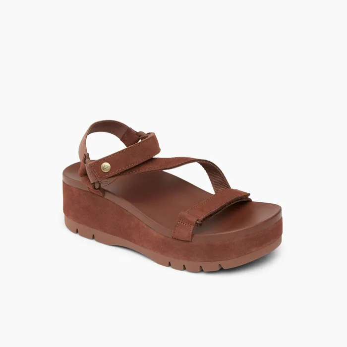 Reef Vista Higher Luna Cappuccino Suede Women Sandals Reef Vista Higher Luna Cappuccino Suede Women Sandals