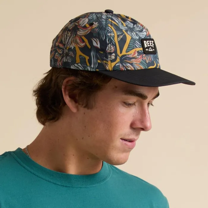 Reef Yama Nylon Canvas Hat Caviar WomenMen Hats and Beanies Reef Yama Nylon Canvas Hat Caviar WomenMen Hats and Beanies