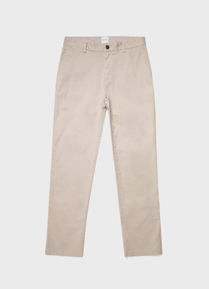 Regular Fit Stretch Chino Light Stone Men SUNSPEL Pants