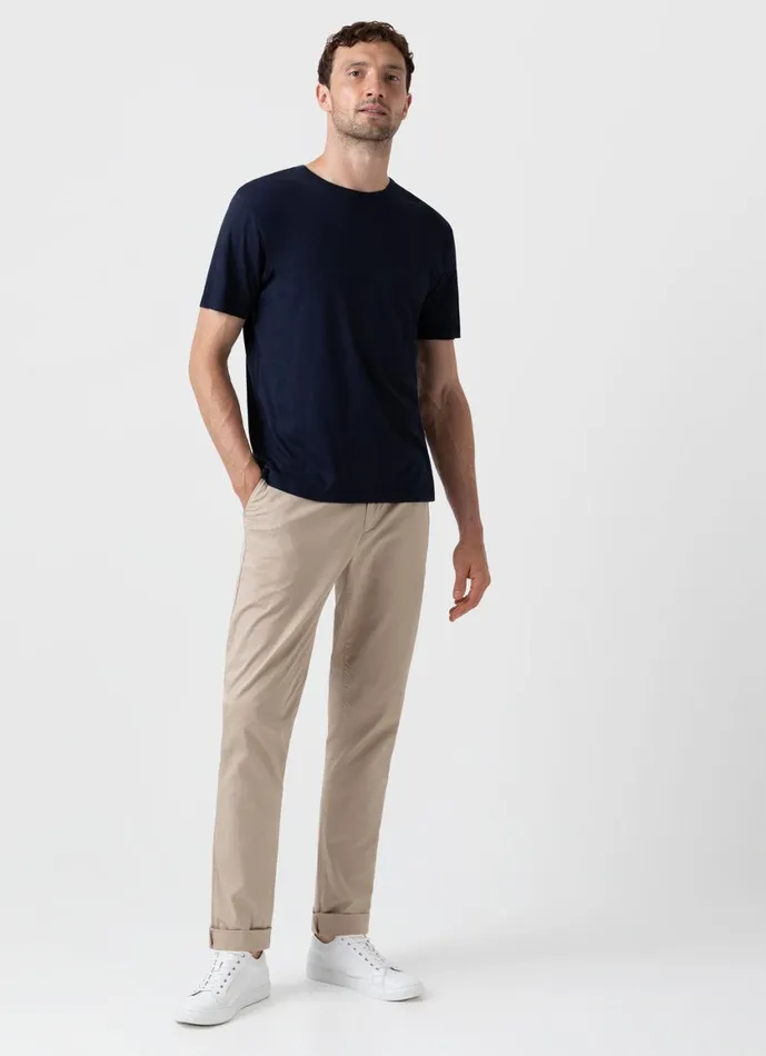 Regular Fit Stretch Chino Light Stone Men SUNSPEL Pants