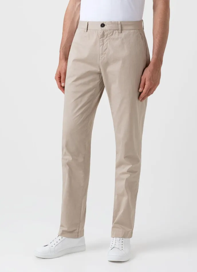 Regular Fit Stretch Chino Light Stone Men SUNSPEL Pants
