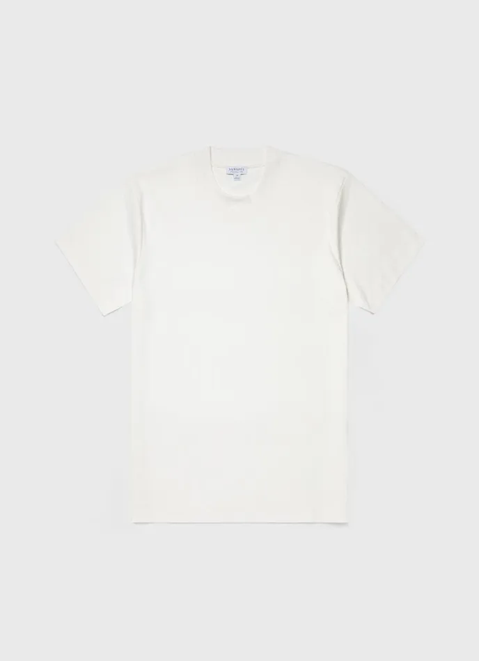 Relaxed Fit Heavyweight Tshirt Offwhite Men SUNSPEL Tshirts