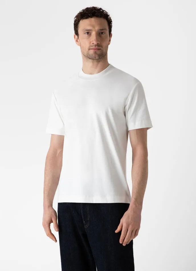 Relaxed Fit Heavyweight Tshirt Offwhite Men SUNSPEL Tshirts