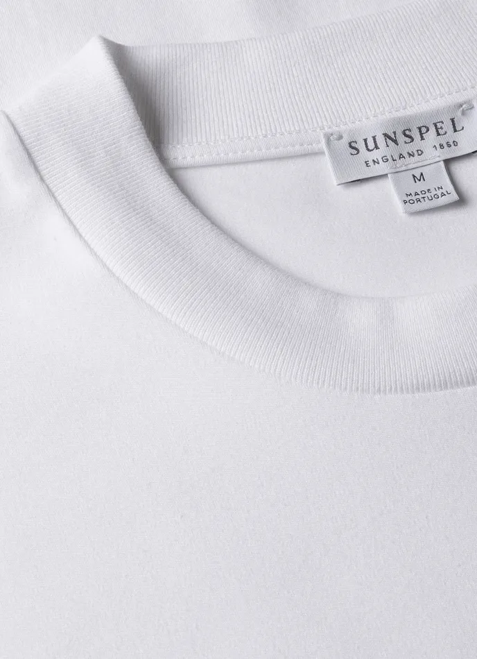 Relaxed Fit Heavyweight Tshirt White Tshirts ussunspel Men Relaxed Fit Heavyweight Tshirt White Tshirts ussunspel Men