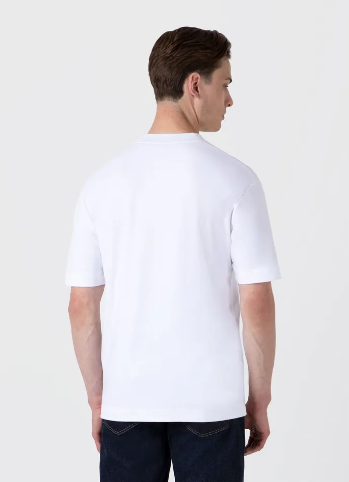 Relaxed Fit Heavyweight Tshirt White Tshirts ussunspel Men Relaxed Fit Heavyweight Tshirt White Tshirts ussunspel Men