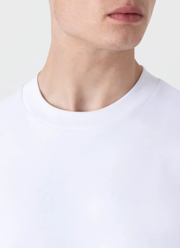 Relaxed Fit Heavyweight Tshirt White Tshirts ussunspel Men Relaxed Fit Heavyweight Tshirt White Tshirts ussunspel Men