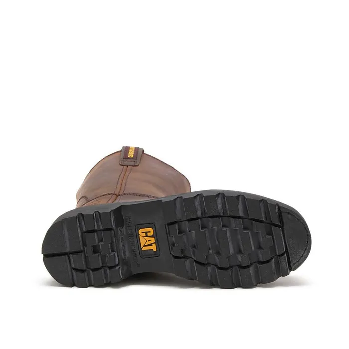 Revolver Steel Toe Work Boot Brown Men Cat Footwear Boots