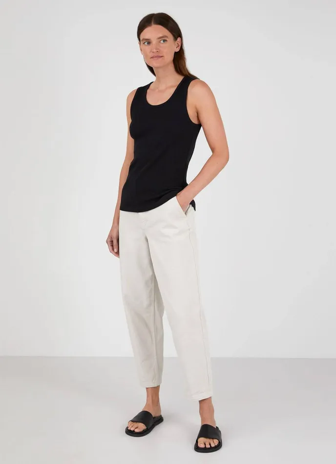 Rib Vest Black Women SUNSPEL Loungewear and Sleepwear