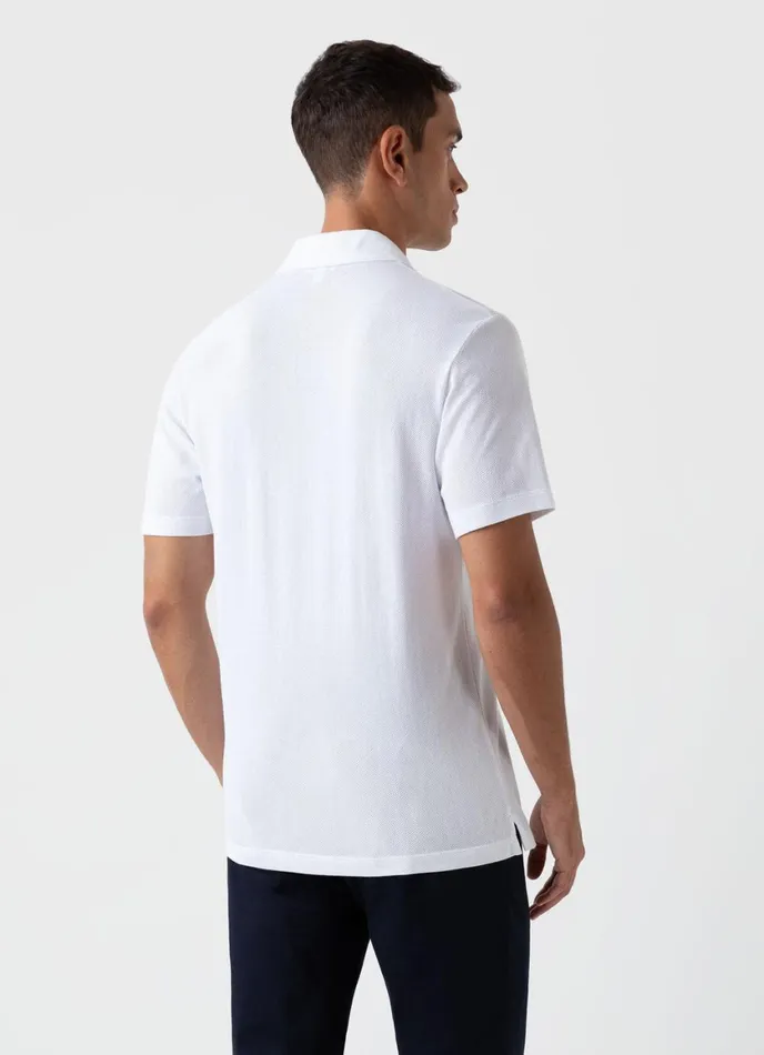 Riviera Camp Collar Shirt White Men SUNSPEL Shirts