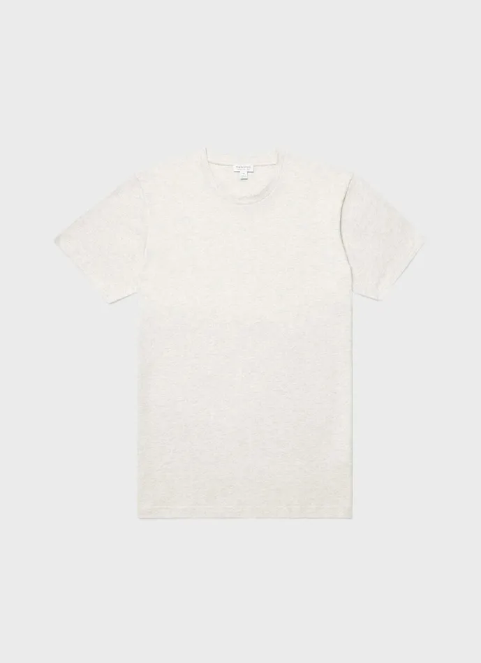Riviera Midweight Tshirt Archive White Melange Men SUNSPEL Tshirts