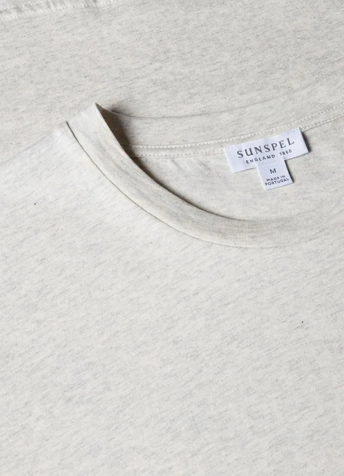 Riviera Midweight Tshirt Archive White Melange Men SUNSPEL Tshirts