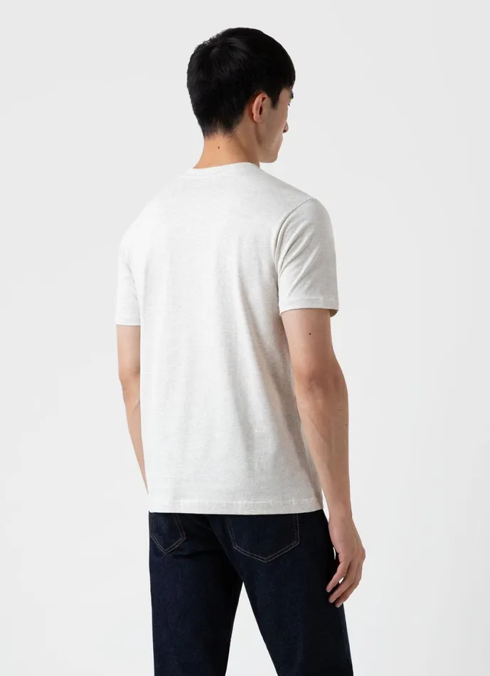 Riviera Midweight Tshirt Archive White Melange Men SUNSPEL Tshirts