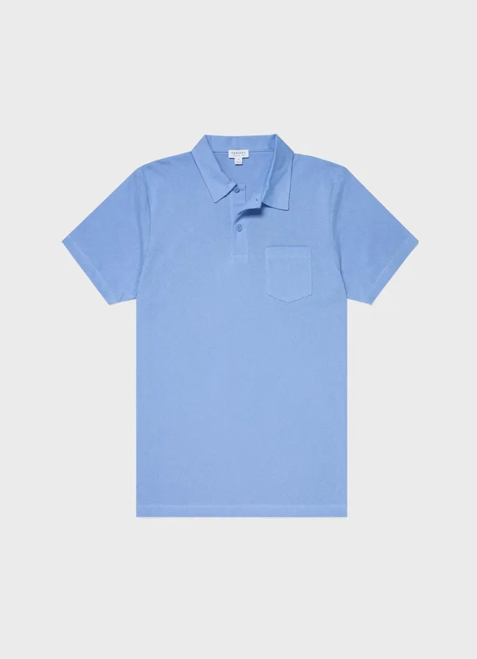 Riviera Polo Shirt Cool Blue Men SUNSPEL Polo Shirts
