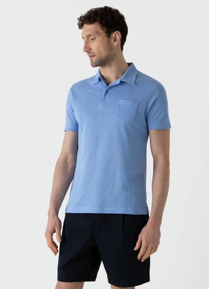 Riviera Polo Shirt Cool Blue Men SUNSPEL Polo Shirts