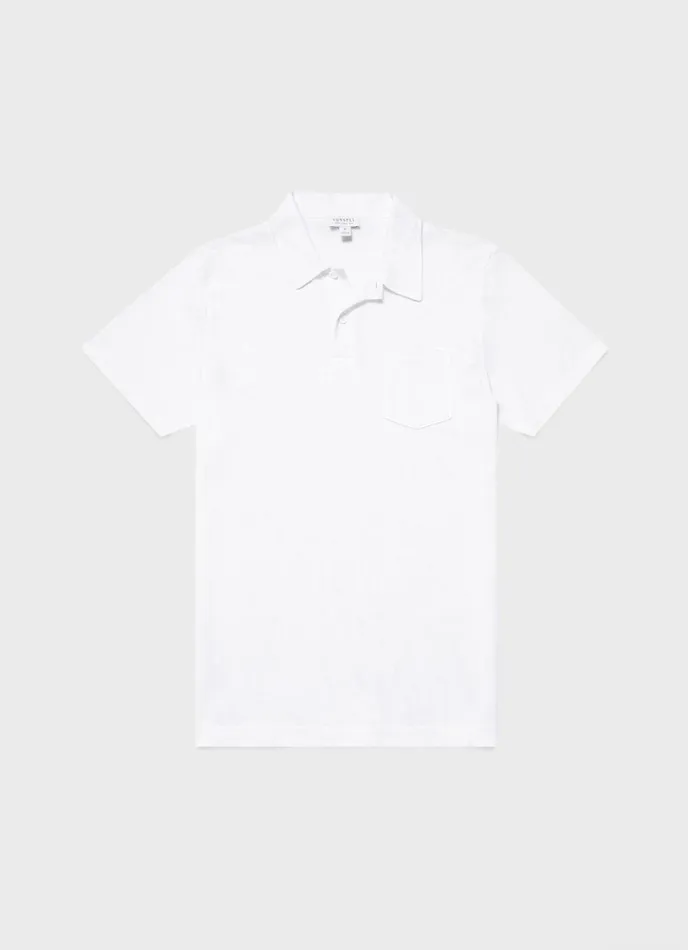 Riviera Polo Shirt White Men SUNSPEL Polo Shirts
