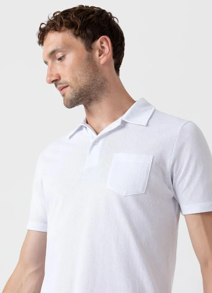 Riviera Polo Shirt White Men SUNSPEL Polo Shirts