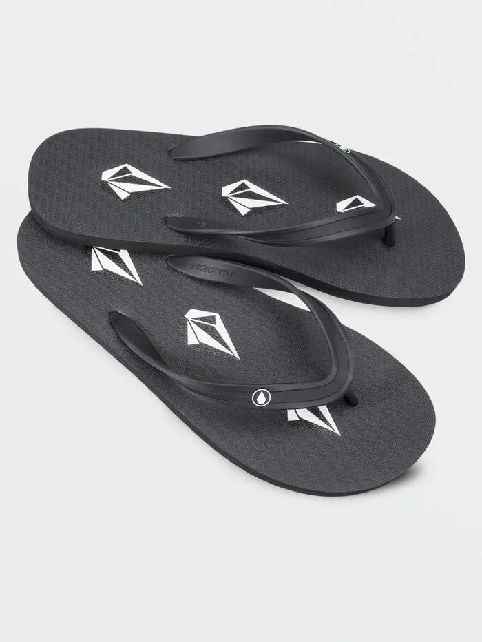 Rocker Sandals 8211 Stoney Black Mens Volcom Sandals