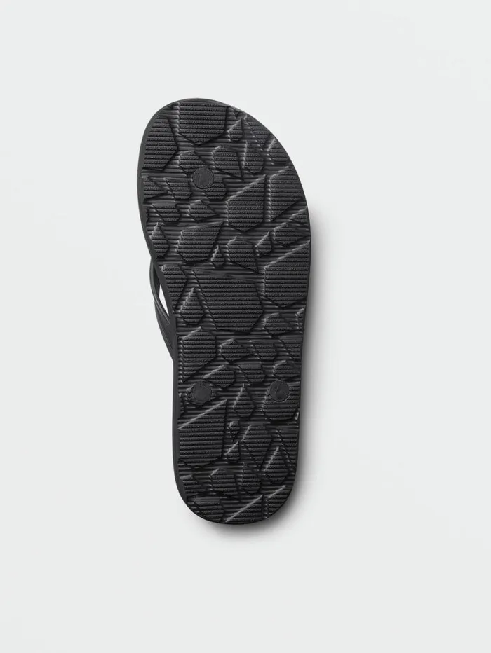 Rocker Sandals 8211 Stoney Black Mens Volcom Sandals