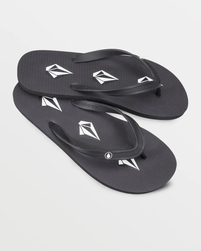 Rocker Sandals 8211 Stoney Black Mens Volcom Sandals