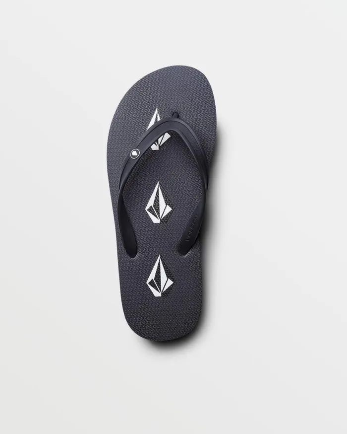 Rocker Sandals 8211 Stoney Black Mens Volcom Sandals