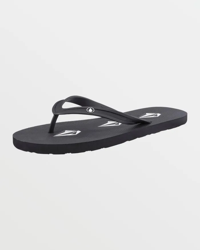 Rocker Sandals 8211 Stoney Black Mens Volcom Sandals
