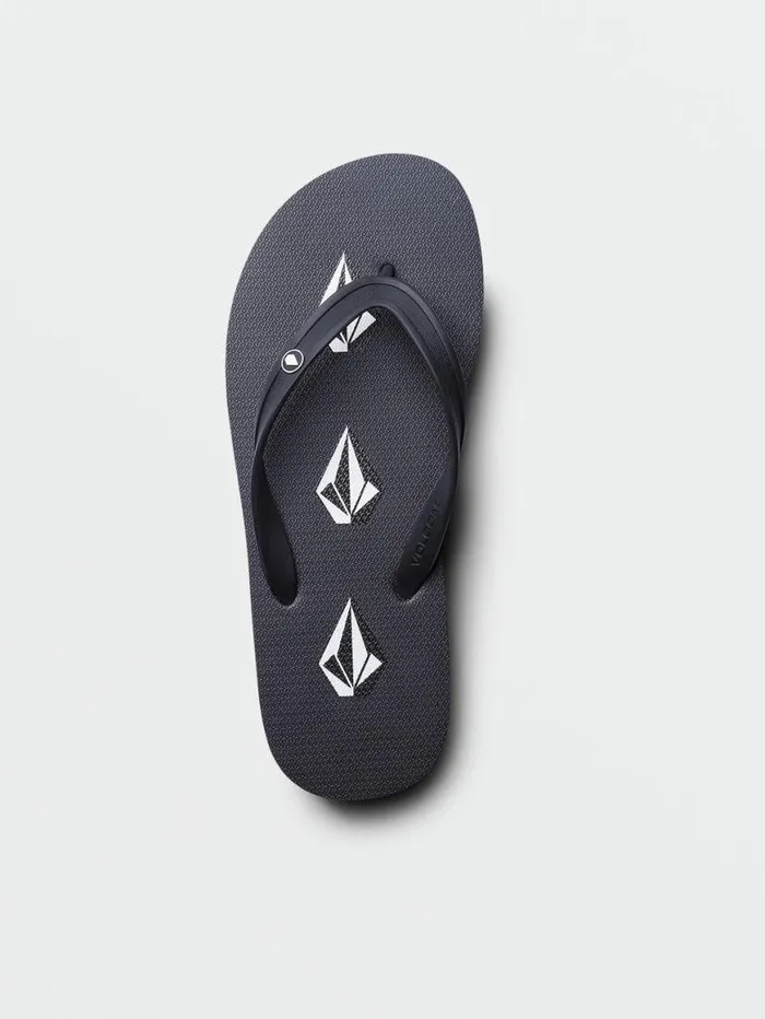 Rocker Sandals 8211 Stoney Black Mens Volcom Sandals