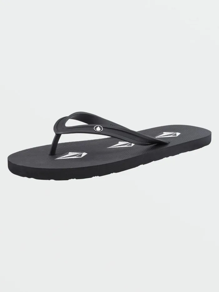 Rocker Sandals 8211 Stoney Black Mens Volcom Sandals