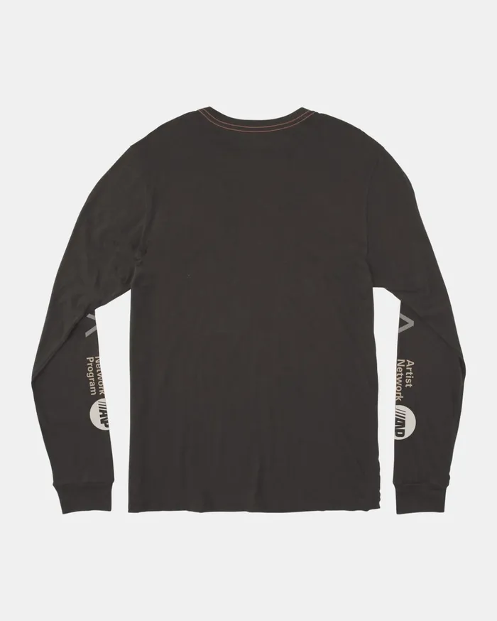 RVCA Artist Tees ANP Long Sleeve TShirt Pirate Black 8211 Men