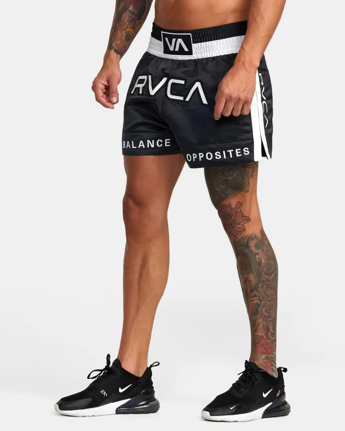 RVCA Athletic Shorts RVCA Muay Thai Boxing Shorts 15034 Black 8211 Men