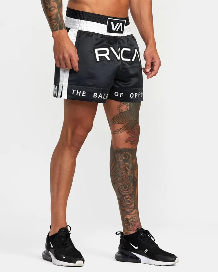 RVCA Athletic Shorts RVCA Muay Thai Boxing Shorts 15034 Black 8211 Men