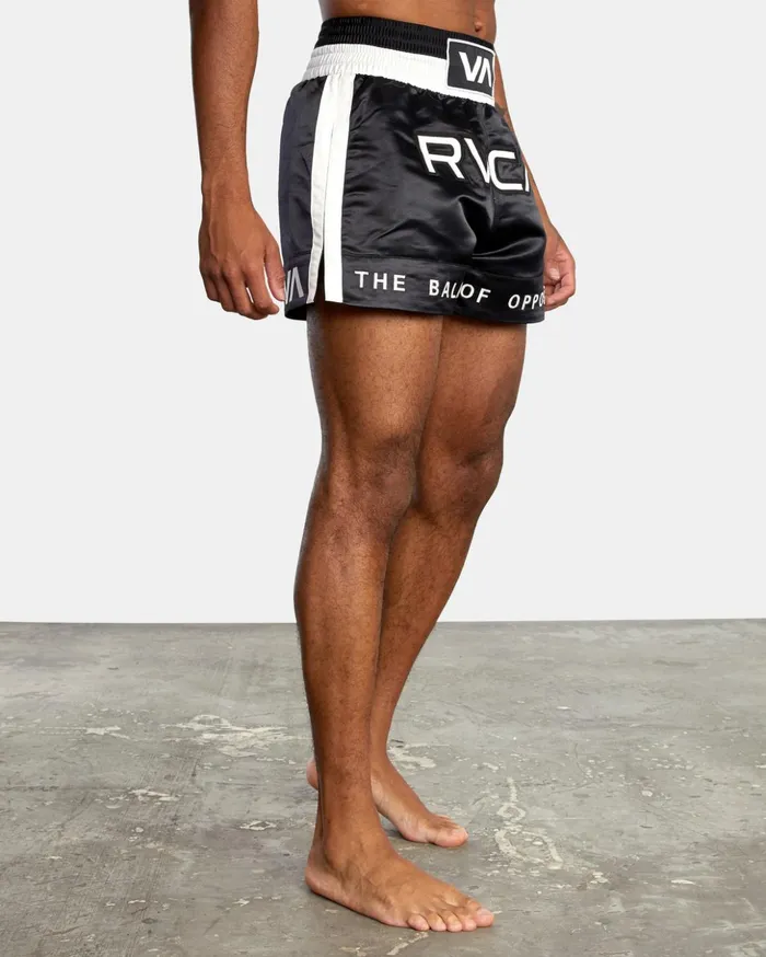 RVCA Athletic Shorts RVCA Muay Thai Boxing Shorts 15034 Black 8211 Men