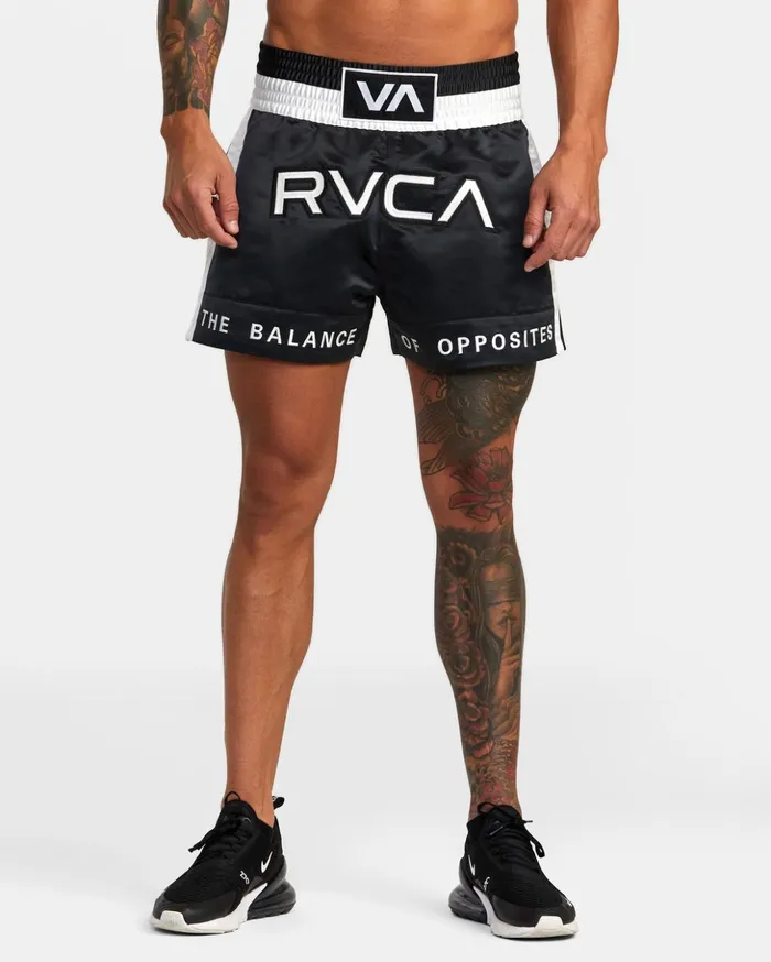 RVCA Athletic Shorts RVCA Muay Thai Boxing Shorts 15034 Black 8211 Men