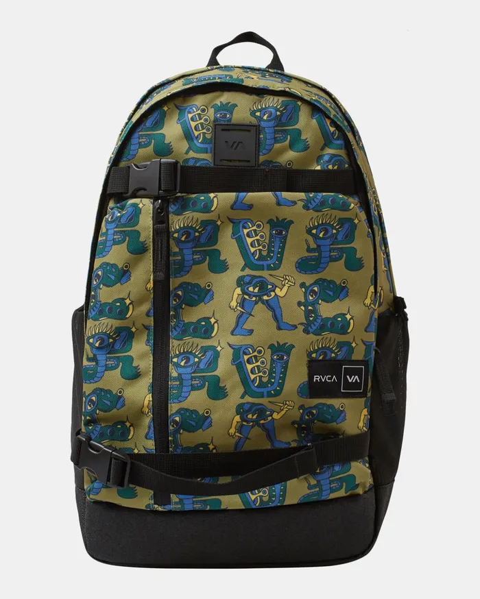 RVCA Backpacks Luggage Curb Skate 29 L Skate Backpack Avocado 8211 MenWomenBoys