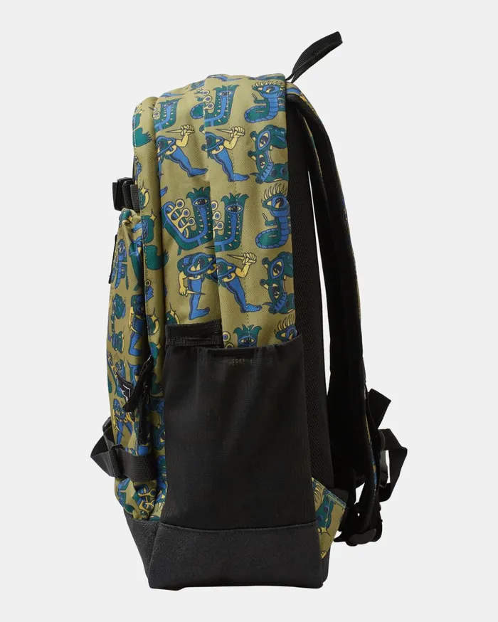 RVCA Backpacks Luggage Curb Skate 29 L Skate Backpack Avocado 8211 MenWomenBoys