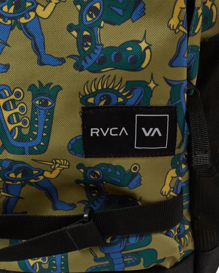 RVCA Backpacks Luggage Curb Skate 29 L Skate Backpack Avocado 8211 MenWomenBoys