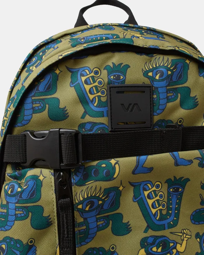 RVCA Backpacks Luggage Curb Skate 29 L Skate Backpack Avocado 8211 MenWomenBoys